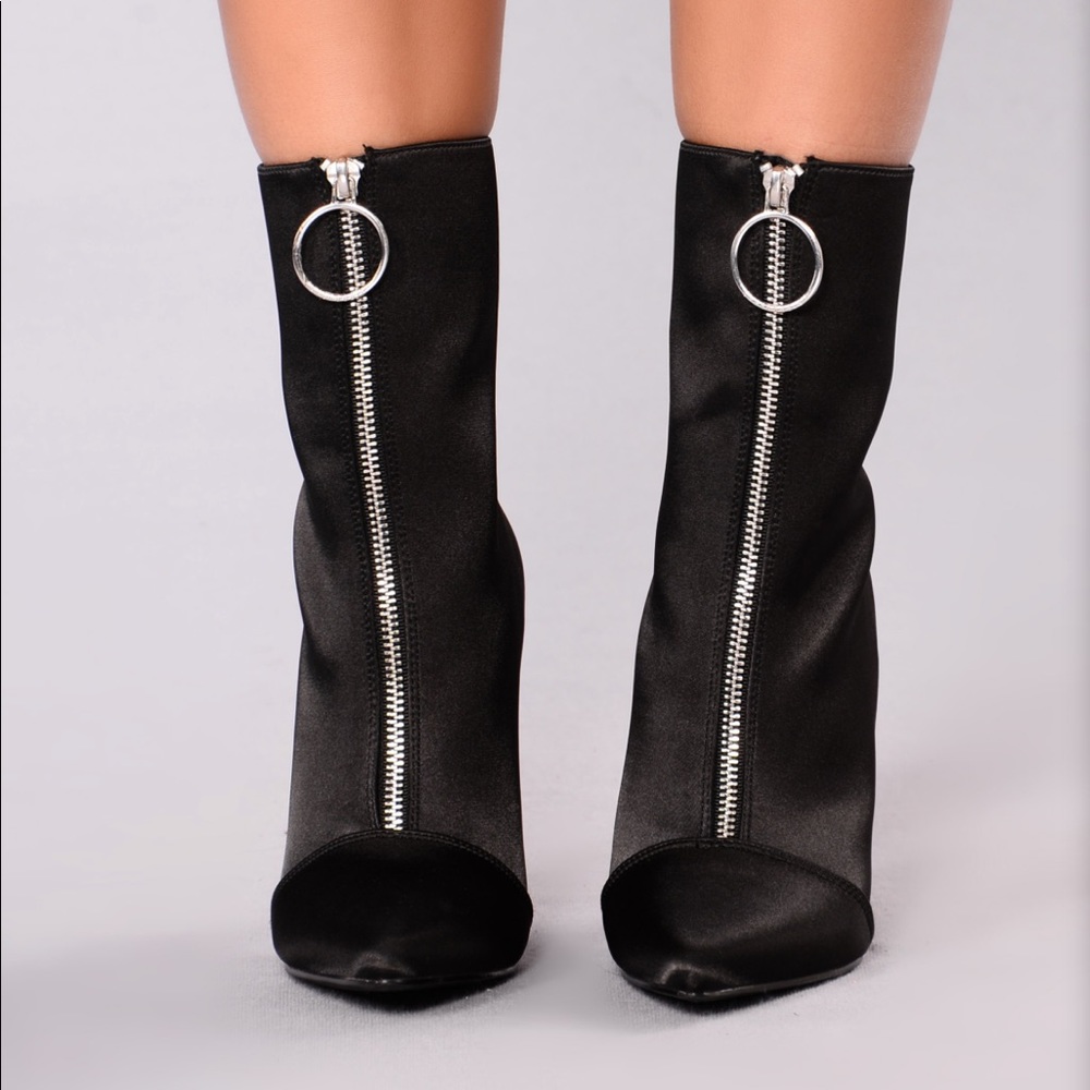 Satin Booties